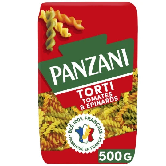 PANZANI TORTI TOMATES EPINARDS DE 500GR