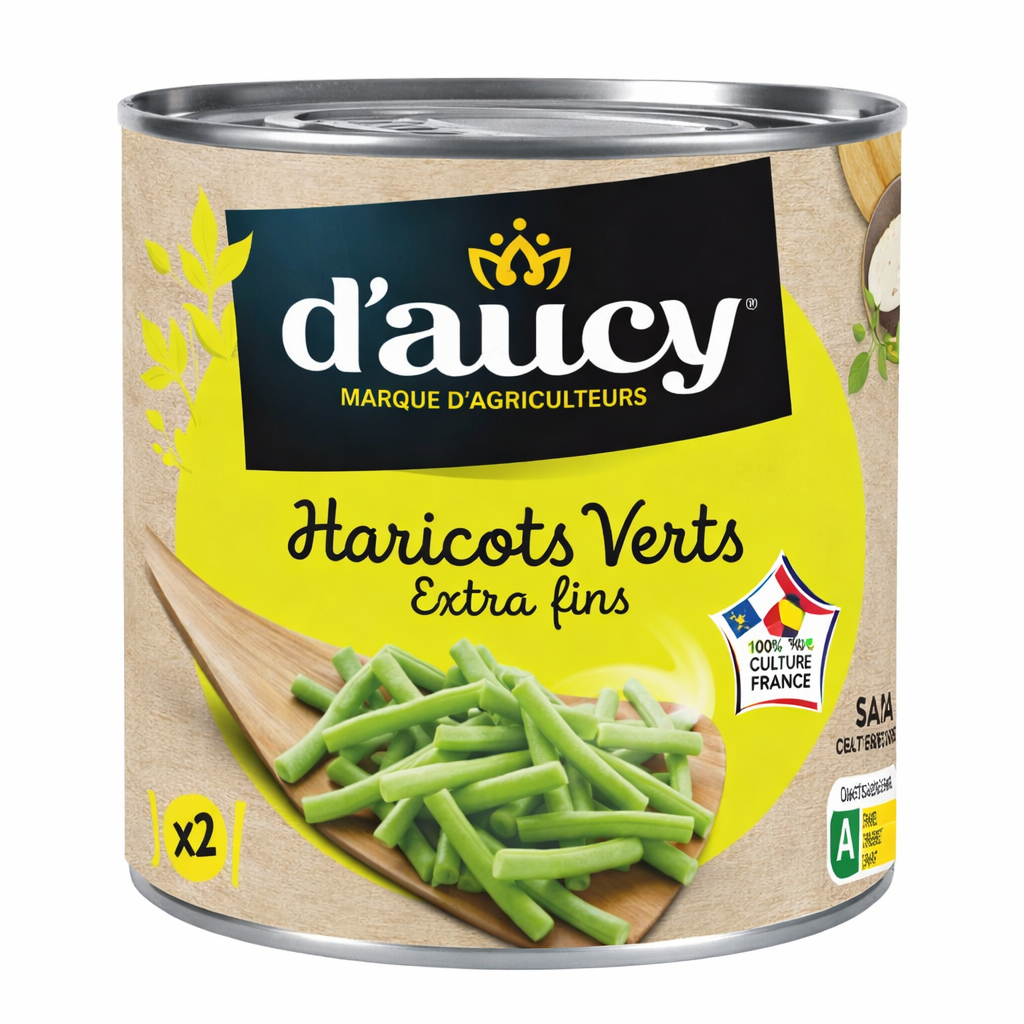 DAUCY HARICOTS VERTS EXTRA FINS DE 400GR