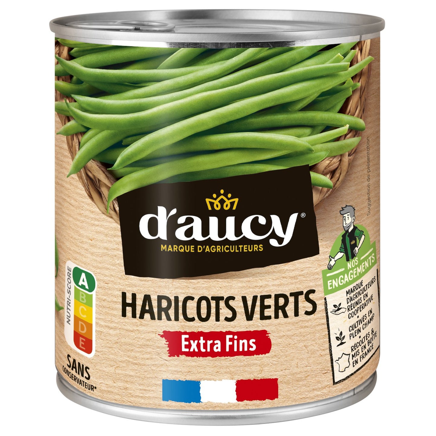 Haricots verts d'aucy Extra-fins - 440g