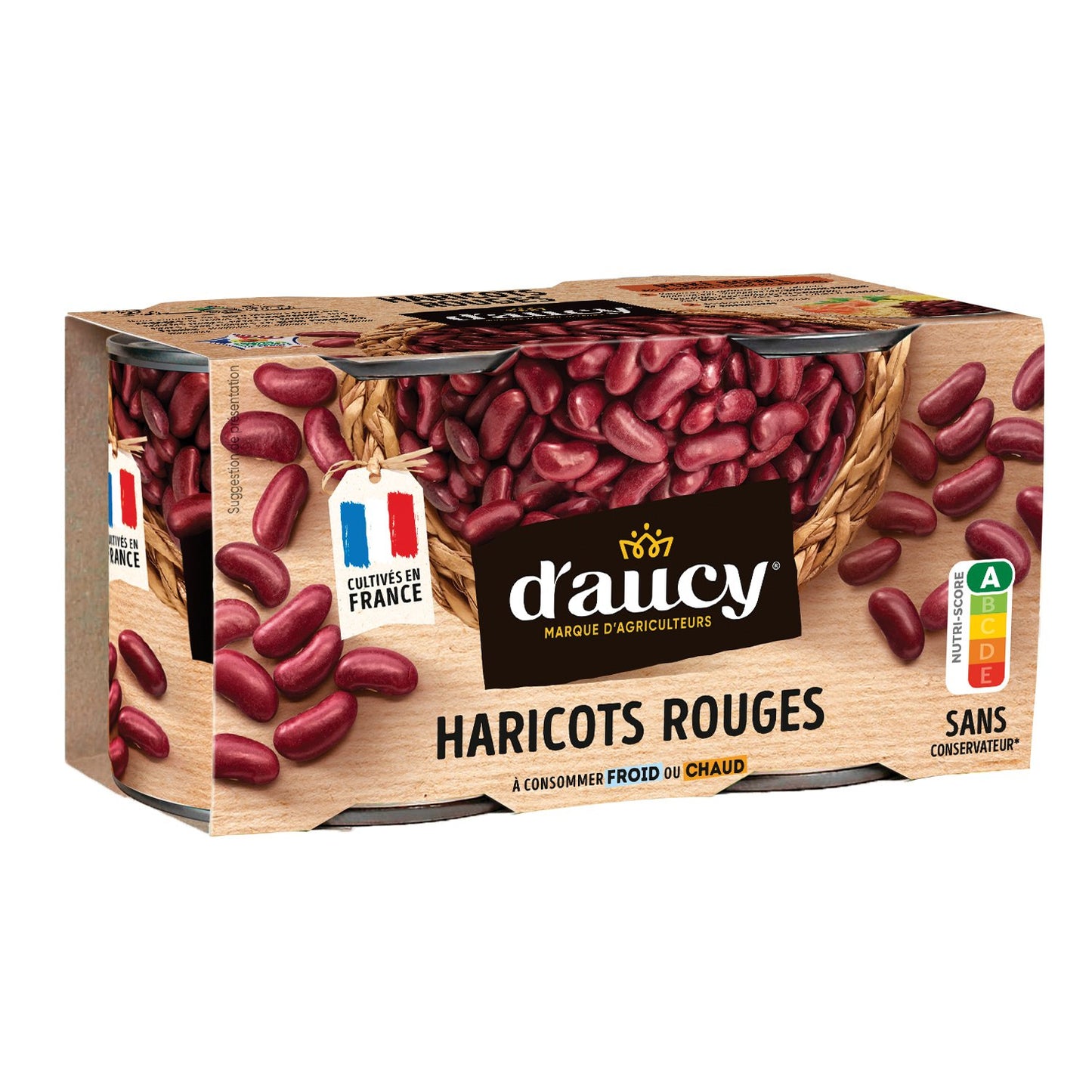 Haricots rouges D'aucy 2x125g