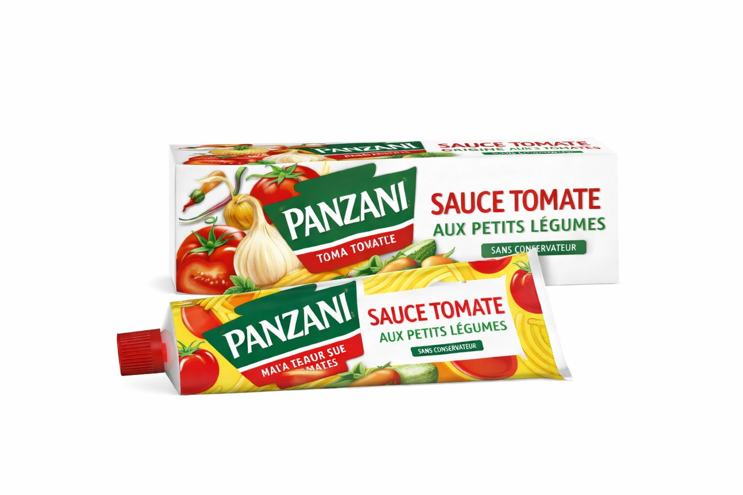 PANZANI SAUCE TOMATE CUISINEE AUX PETITS LEGUMES DE 220GR