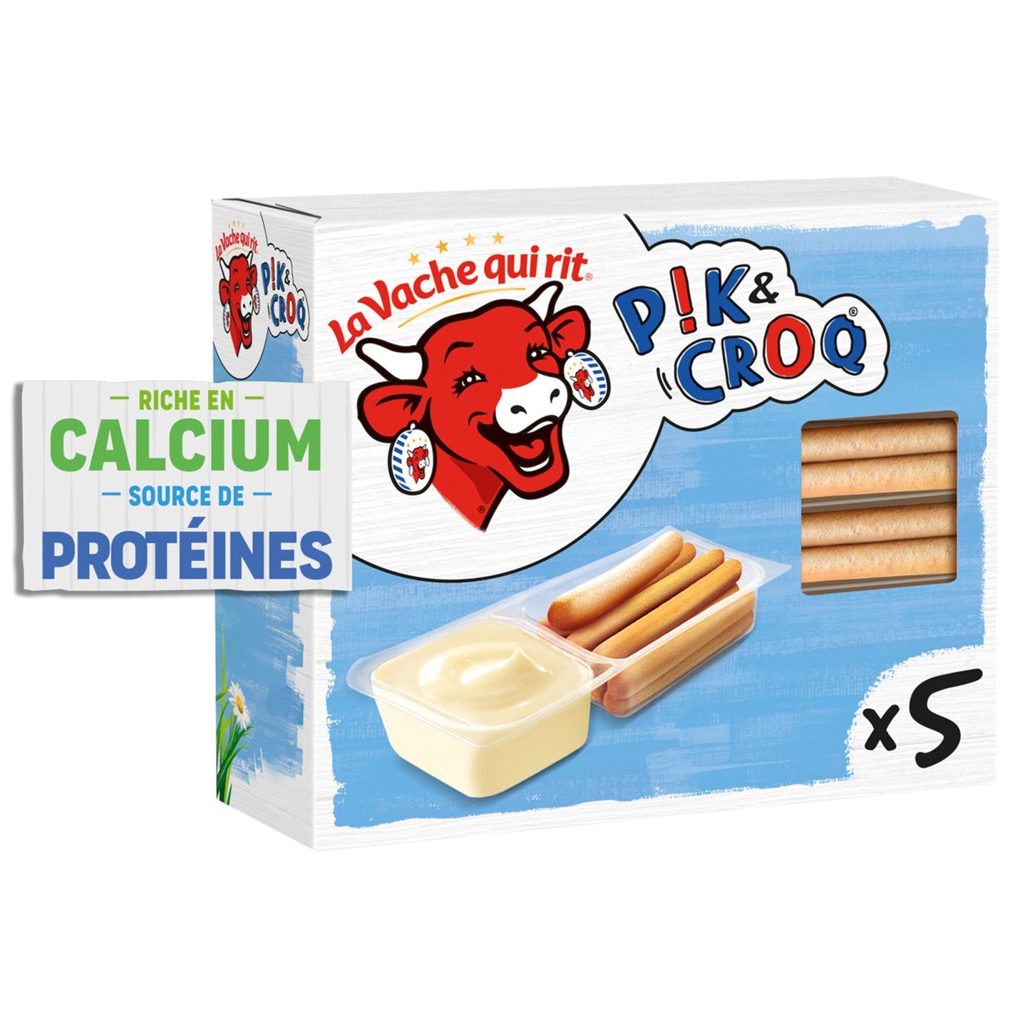 Fromage enfant La Vache qui rit Pik&Croq 5 portions - 175g