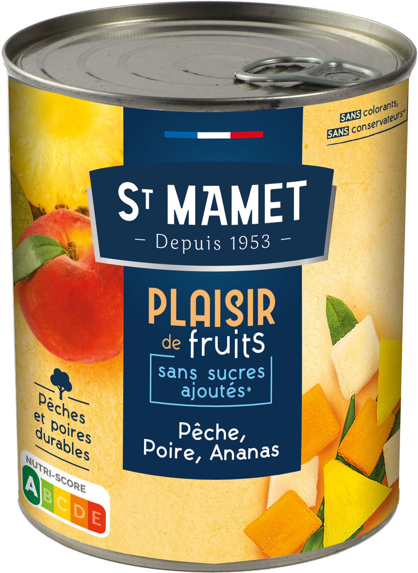 Fruits au sirop St Mamet Pêche Poire Ananas - 475g