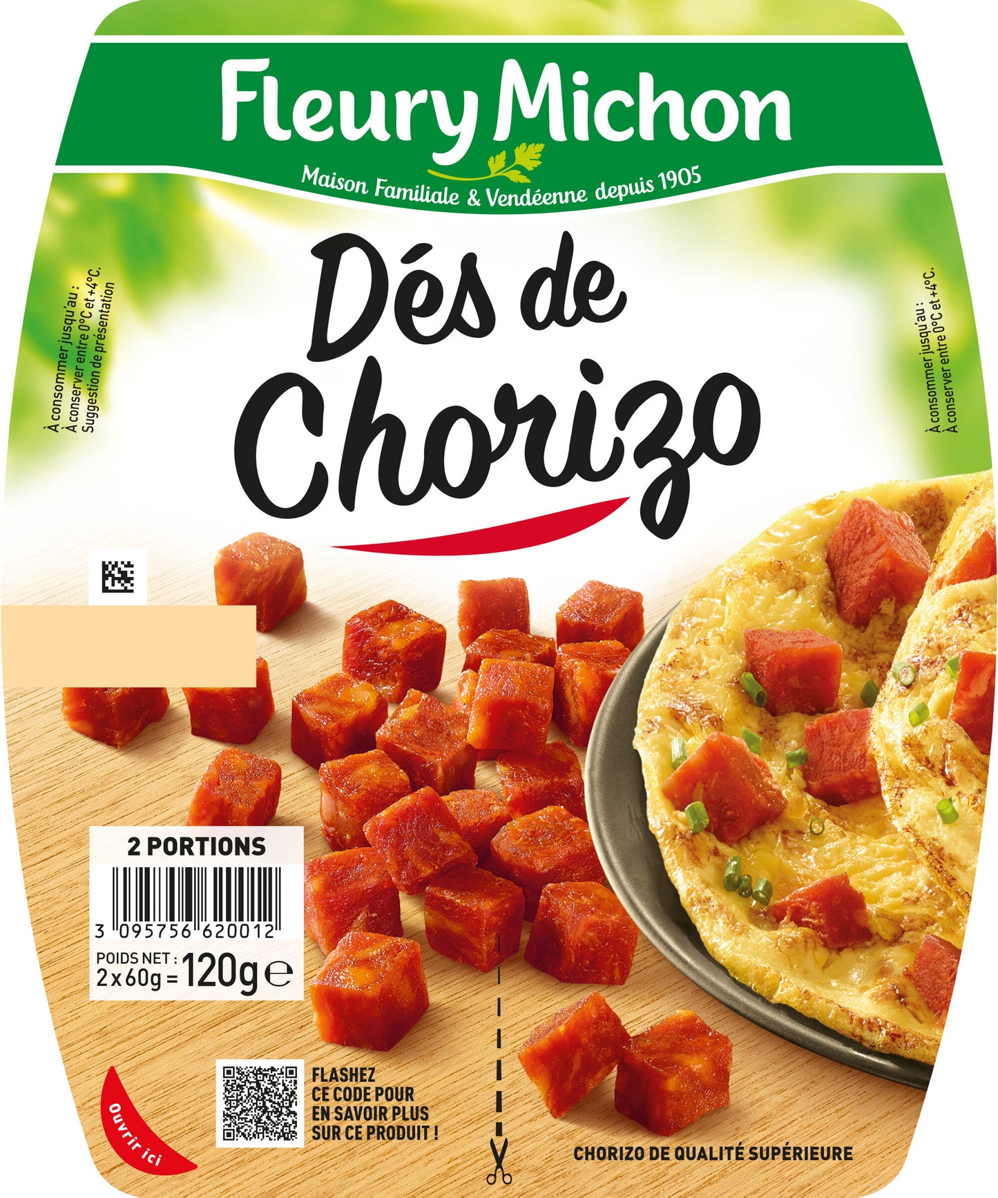 Dés de Chorizo Fleury Michon 120g