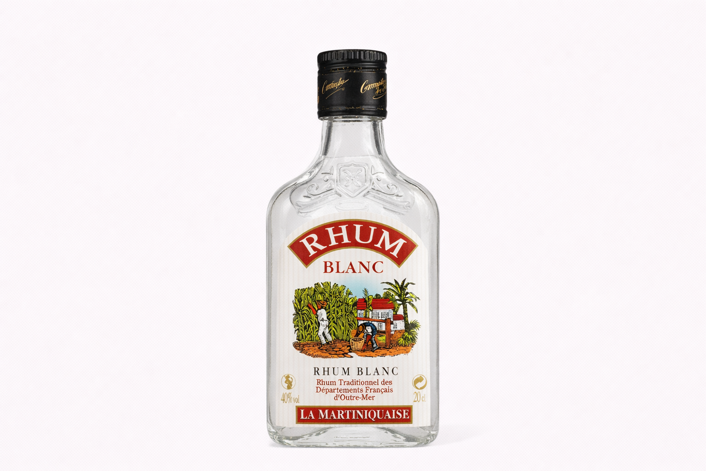 RHUM BLANC 40 VOL ALC DE 20CL