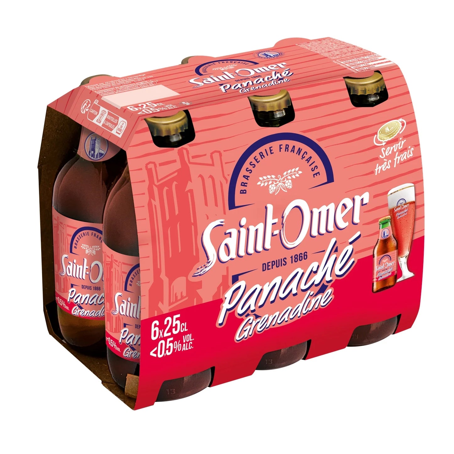 SAINT OMER PANACHE GRENADINE ALC 0.5 VOL DE 6X25CL