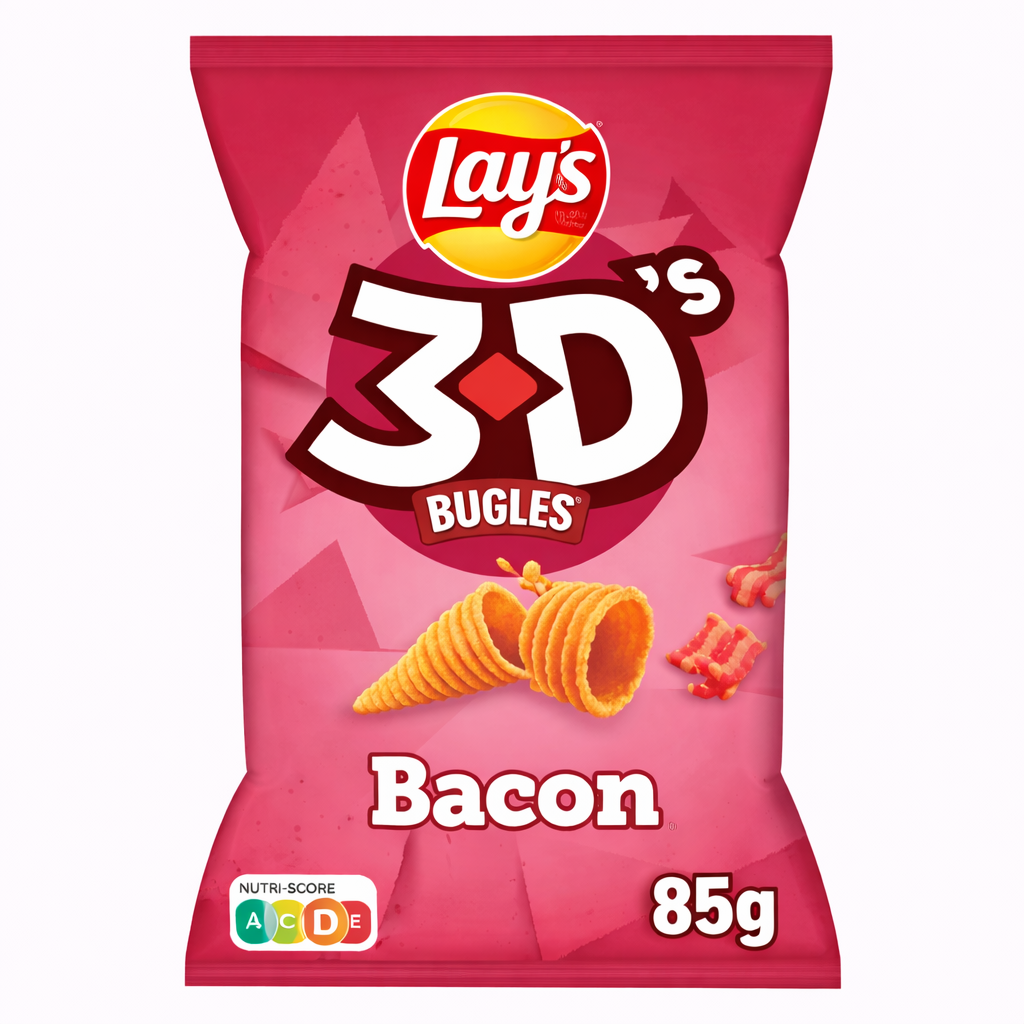 LAYS 3D BUGLES GOUT BACON DE 85GR