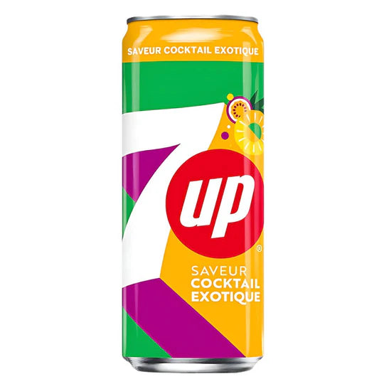 SEVEN UP SAVEUR COCKTAIL EXOTIQUE DE 33CL