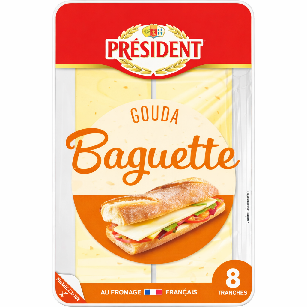 PRESIDENT GOUDA BAGUETTE DE 120GR
