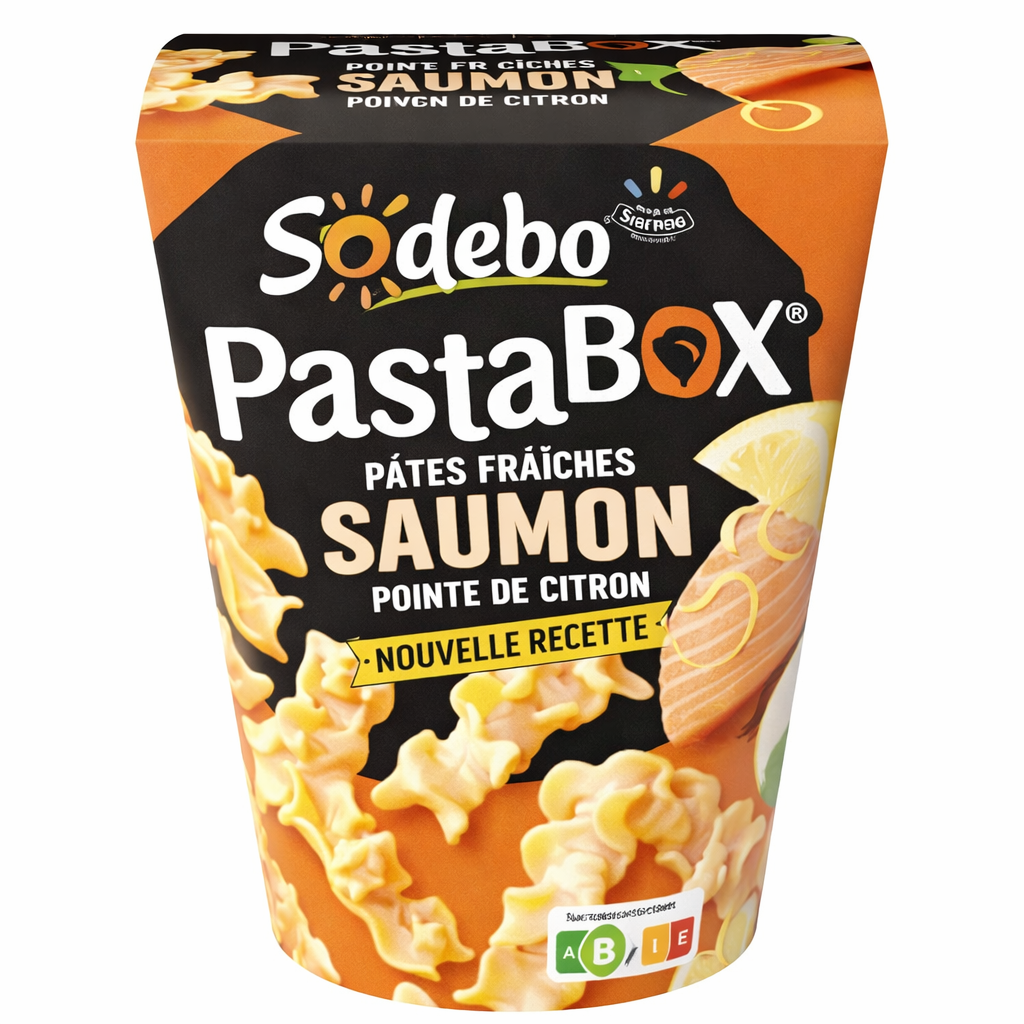 Pasta Box Sodebo Fusilli Saumon - 280g