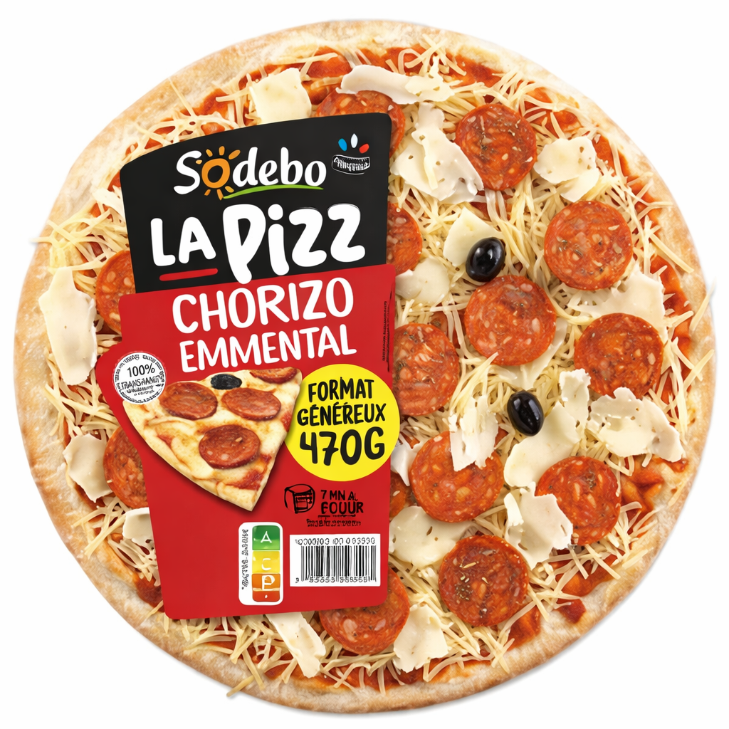 Pizza La pizz Sodebo Chorizo - 470g