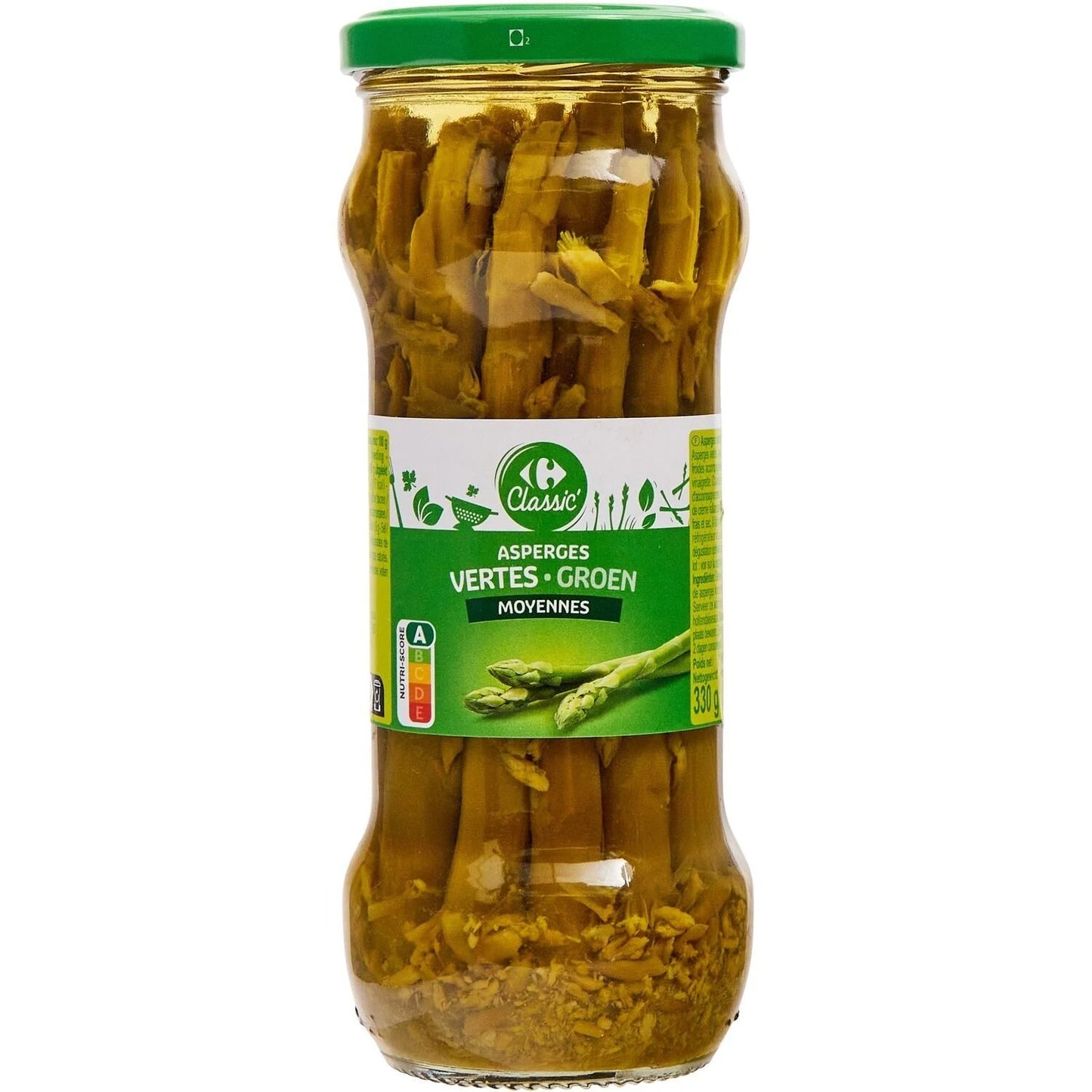 ASPERGES VERTES GROSSES DE 330GR