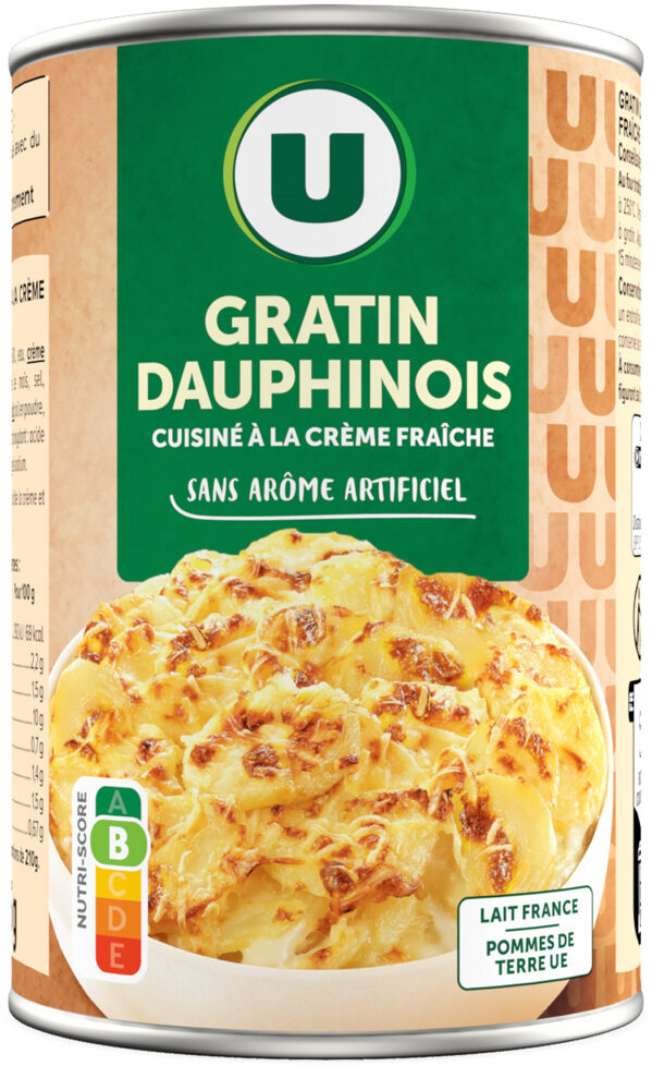 U GRATIN DAUPHINOIS DE 425 GR
