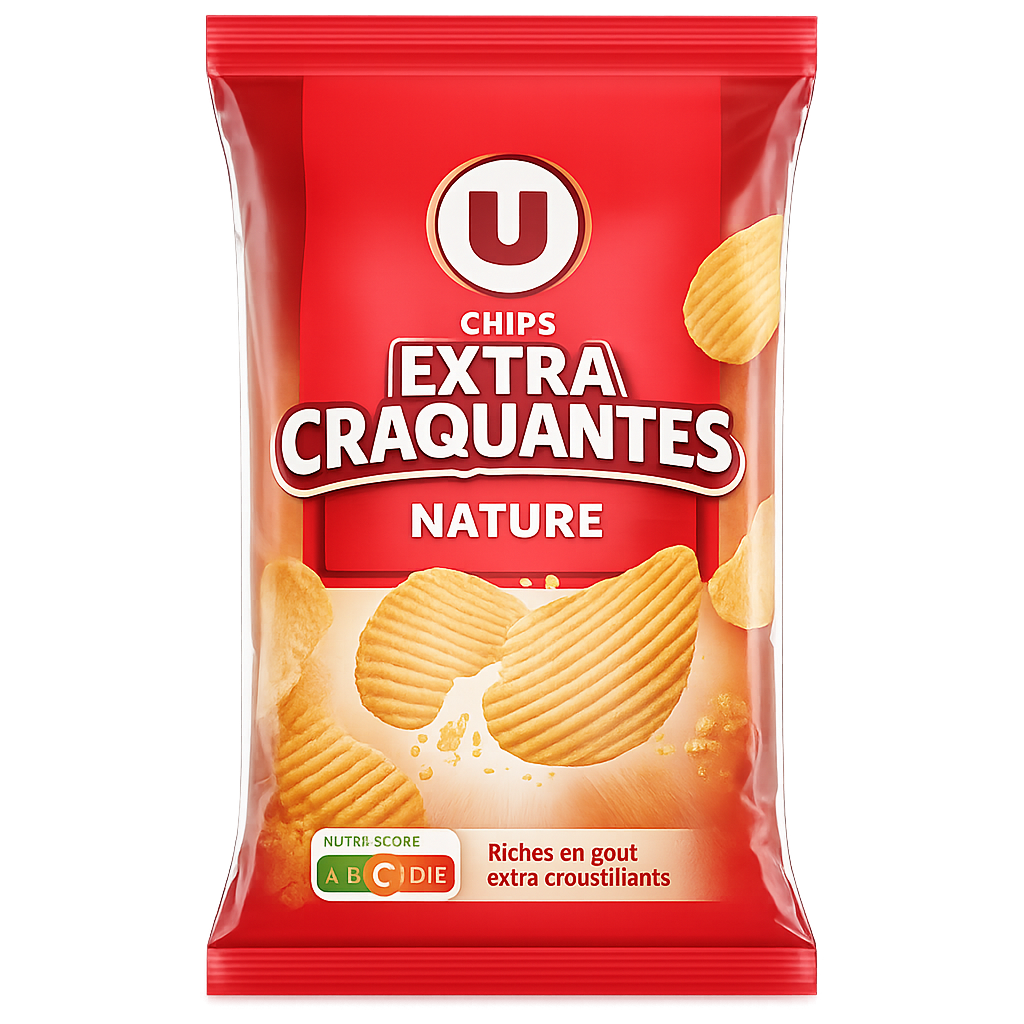 CHIPS EXTRA CRAQUANTES NATURE DE 150 GR
