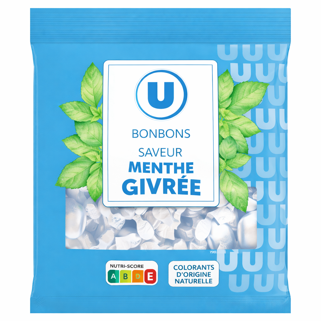 U BONBON MENTHE GIVREE DE 250 GR
