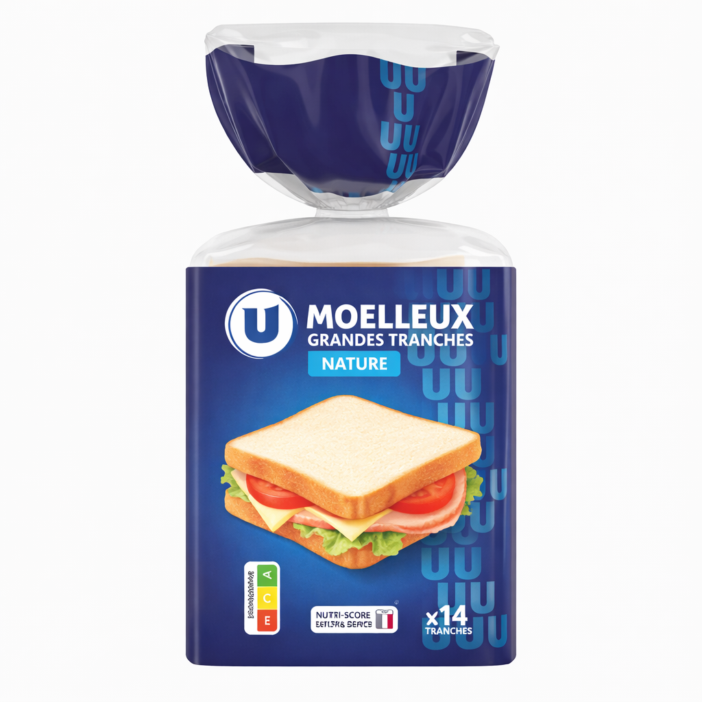 MOELLEUX GRANDES TRANCHES NATURE X14 DE 550GR