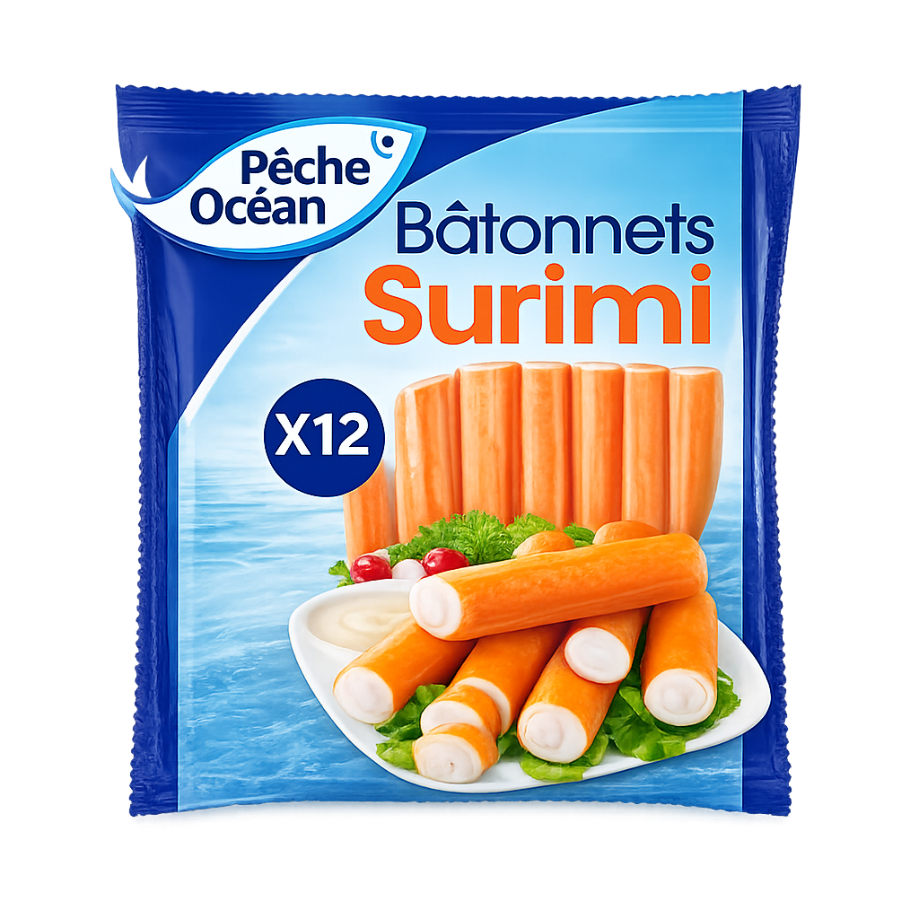Bâtonnets Surimi Pêche Océan MSC - x12 - 200g