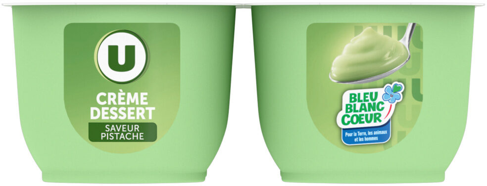 U CREME DESSERT PISTACHE X4 DE 500GR