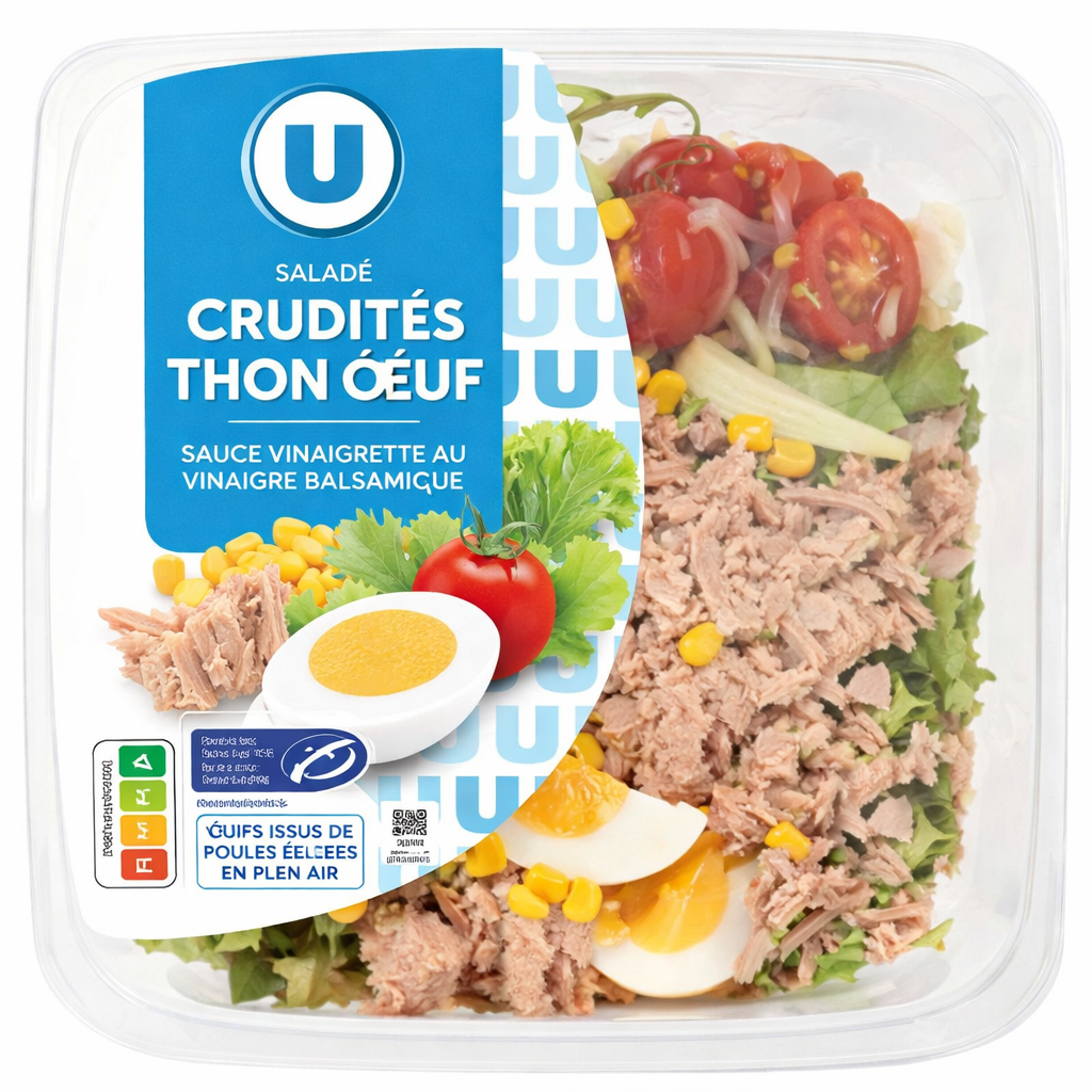 SALADE DE THON CRUDITES OEUFS DE 250 GR