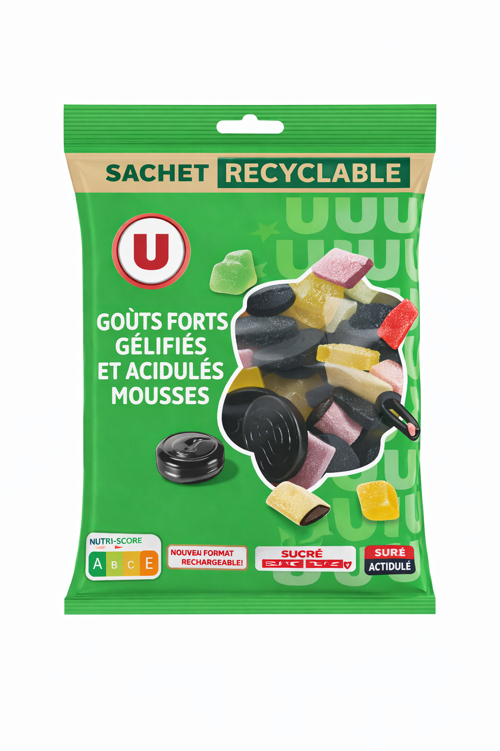 U ASSORTIMENT GELIFIES ET REGLISSE DE 250 GR