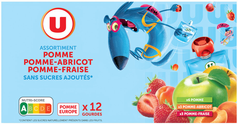 ASSORTIMENT POMME ABR FRAISE X12 GOURDES