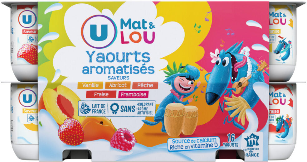 YAOURT AROMATISEE DE 4 X 125 GR