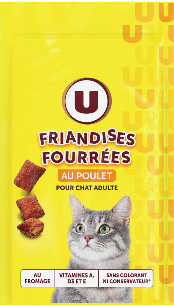 U FRIANDISES FOURREES AU POULET CHAT DE 60 GR