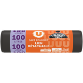 U SACS POUBELLE LIEN DETACHABLE X10 DE 100 L
