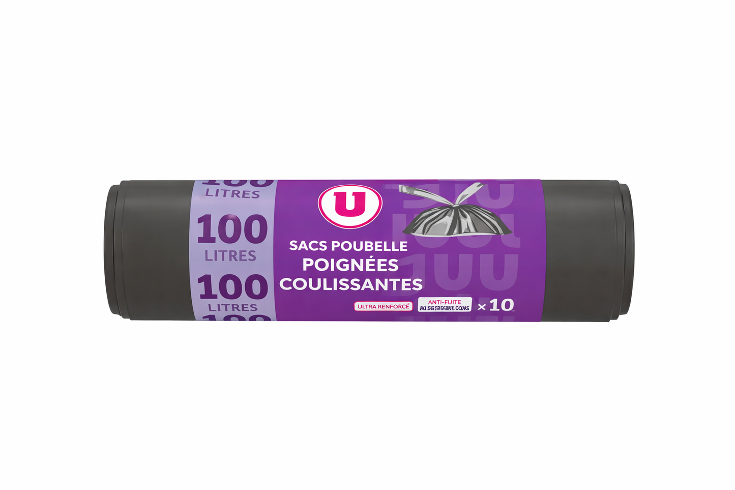 SACS POUBELLE POIGNEES COULISSANTES X10