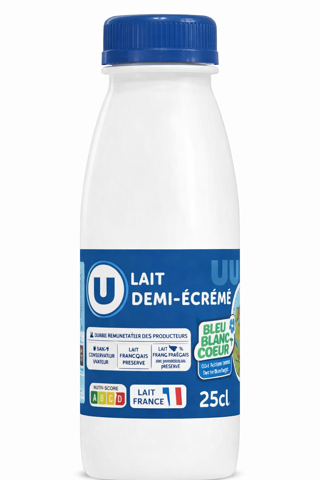 LAIT DEMI ECREME DE 25 CL