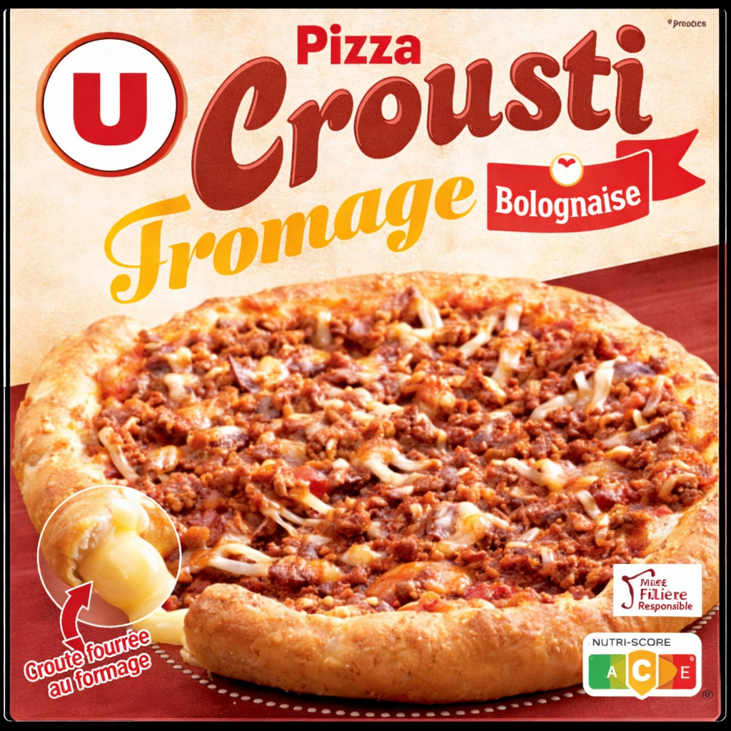 PIZZA CROUSTI FROMAGE BOLO DE 470 GR