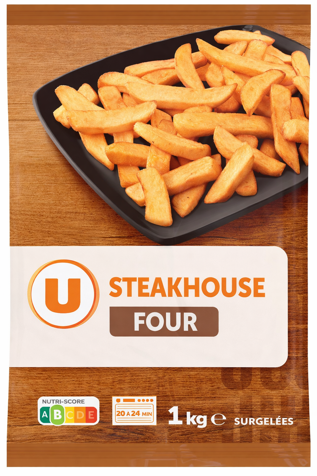 U FRITES POMM STEACK HOUSE FOUR DE 1KG