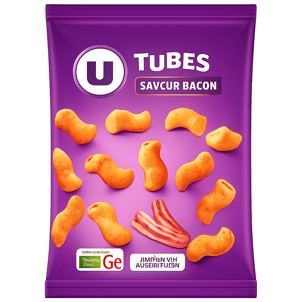 U TUBES SAVEUR BACON DE 85 GR