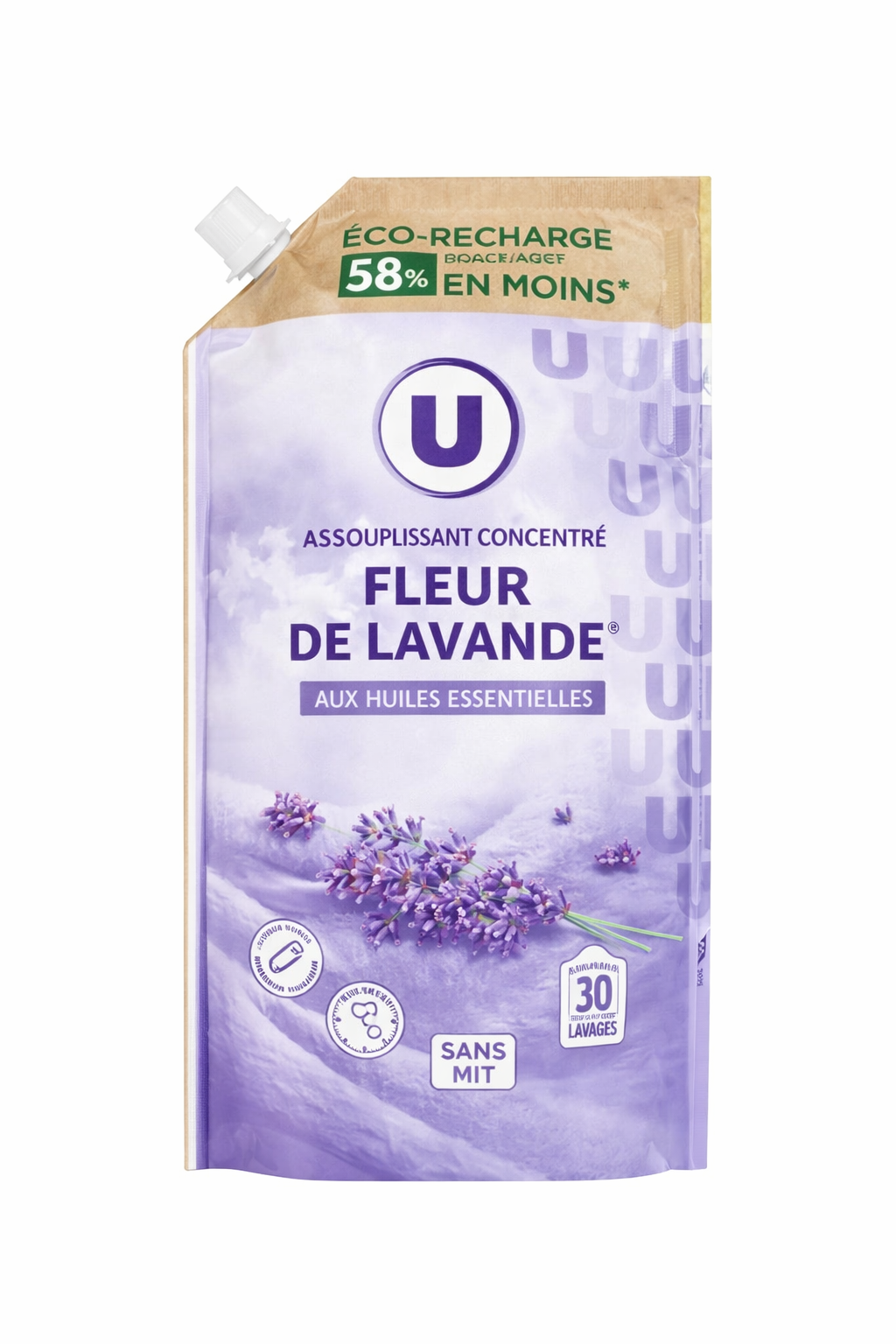 U ASSOUPLISSANT CONCENTRE FLEUR DE LAVANDE RECHARGE DE 750 ML