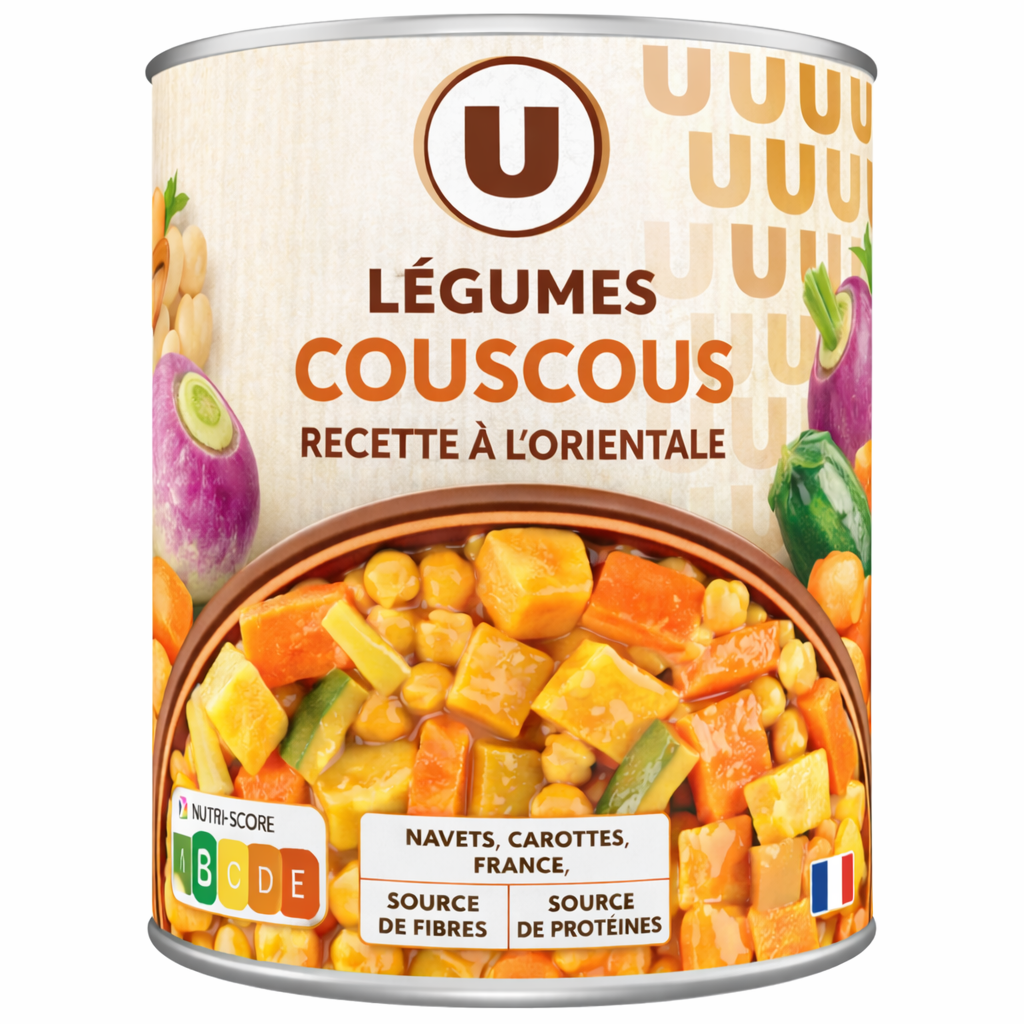 U LEGUMES DE COUSCOUS DE 800 GR