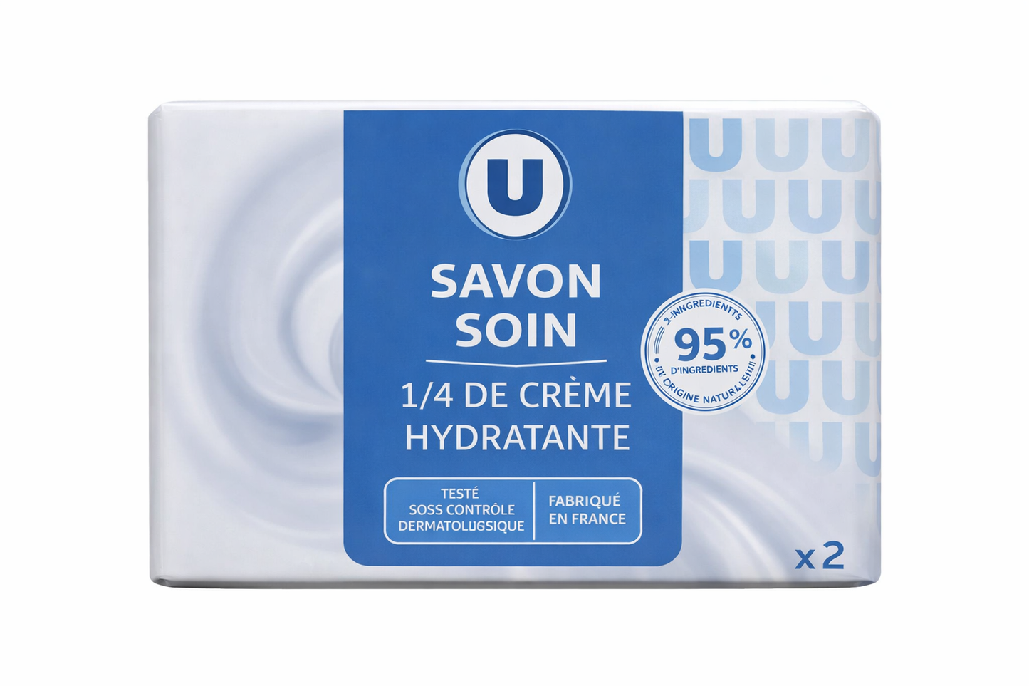 U SAVON SOIN CREME DE 2X100 GR