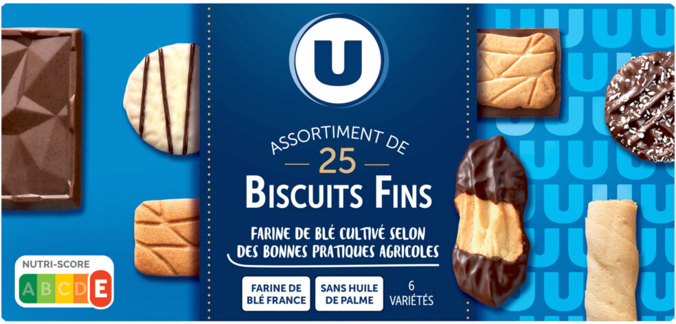 U ASSORTIMENT DE 25 BISCUITS FINS DE 200 GR