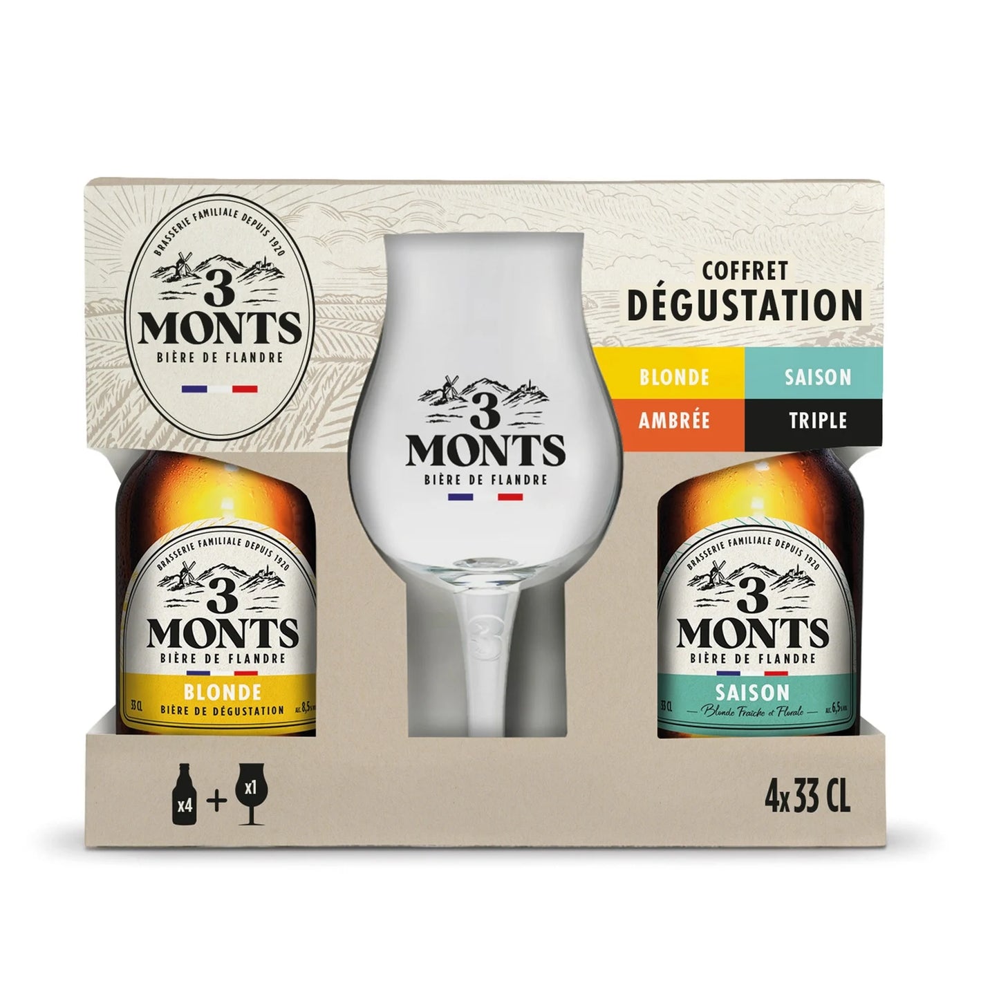 COFFRET 3 MONTS DE 4X33CL