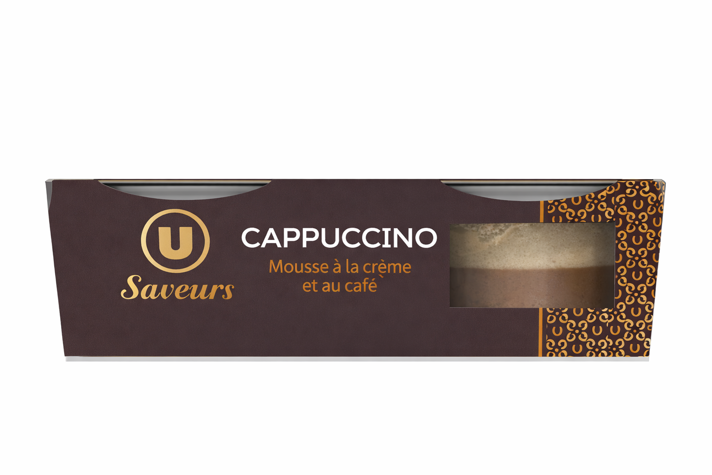 U SAVEURS CAPPUCCINO MOUSSE A LA CREME ET AU CAFE DE 180GR