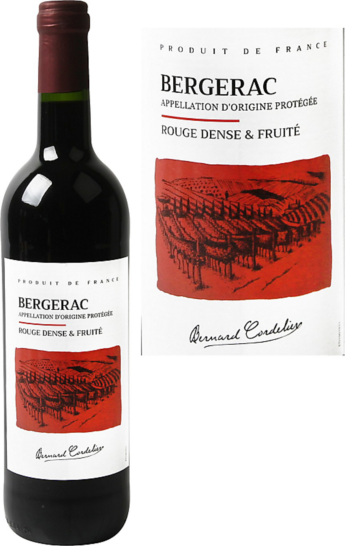 BERGERAC ROUGE DENSE FRUITE DE 75CL
