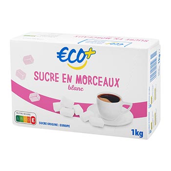 ECO + SUCRE EN MORCEAUX DE 1 KG
