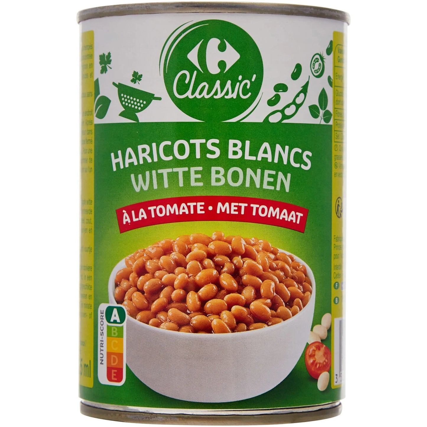HARICOTS BLANCS A LA TOMATE DE 400GR