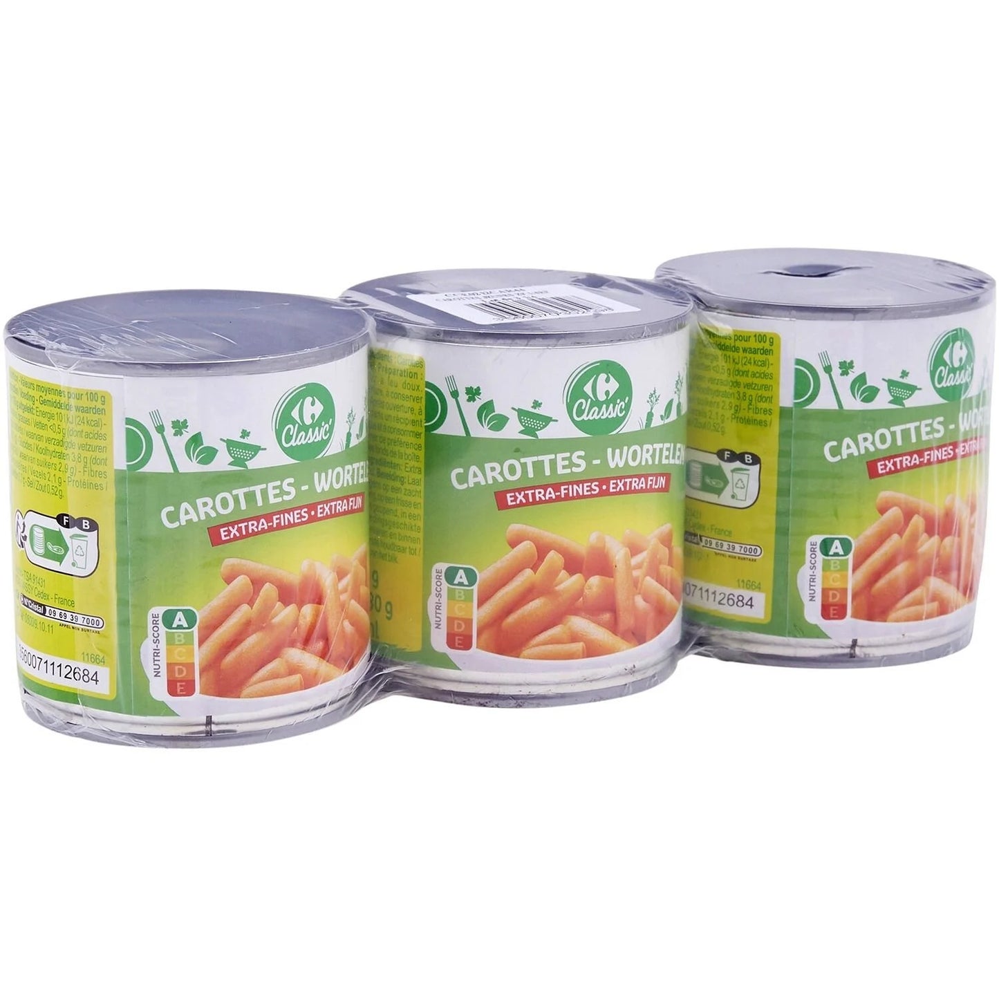 CAROTTES EXTRA FINES DE 3X200GR