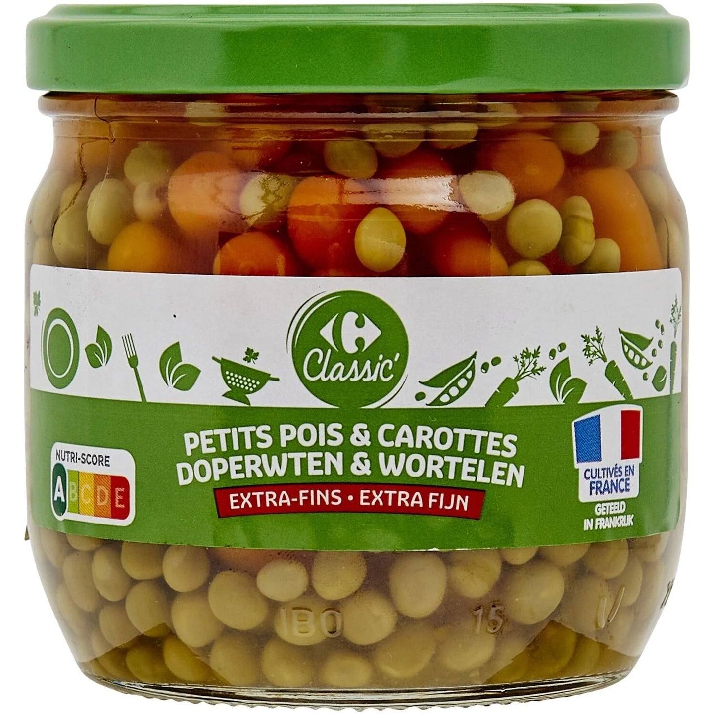 PETITS POIS CAROTTES EXTRA FINS DE 330GR