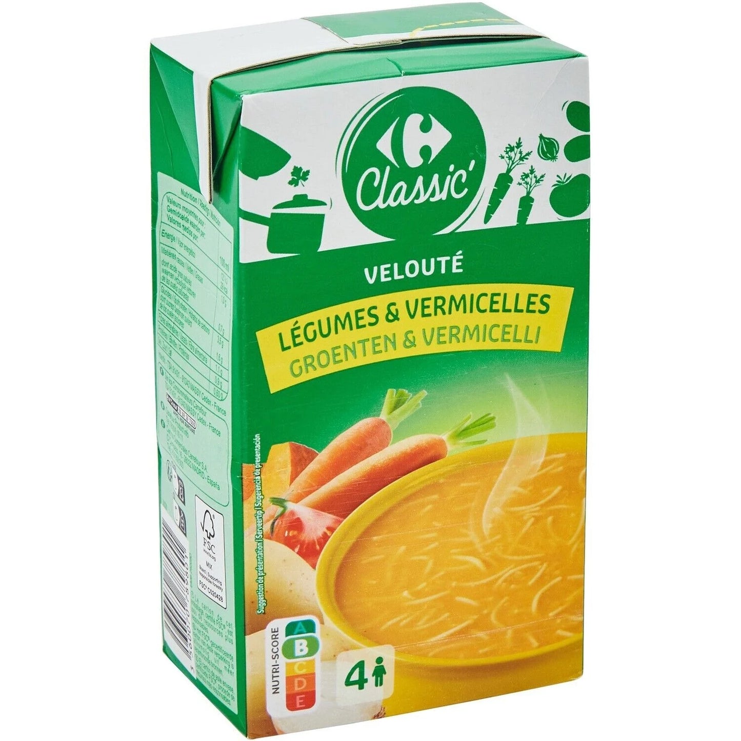 VELOUTE LEGUMES & VERMICELLES DE 1L