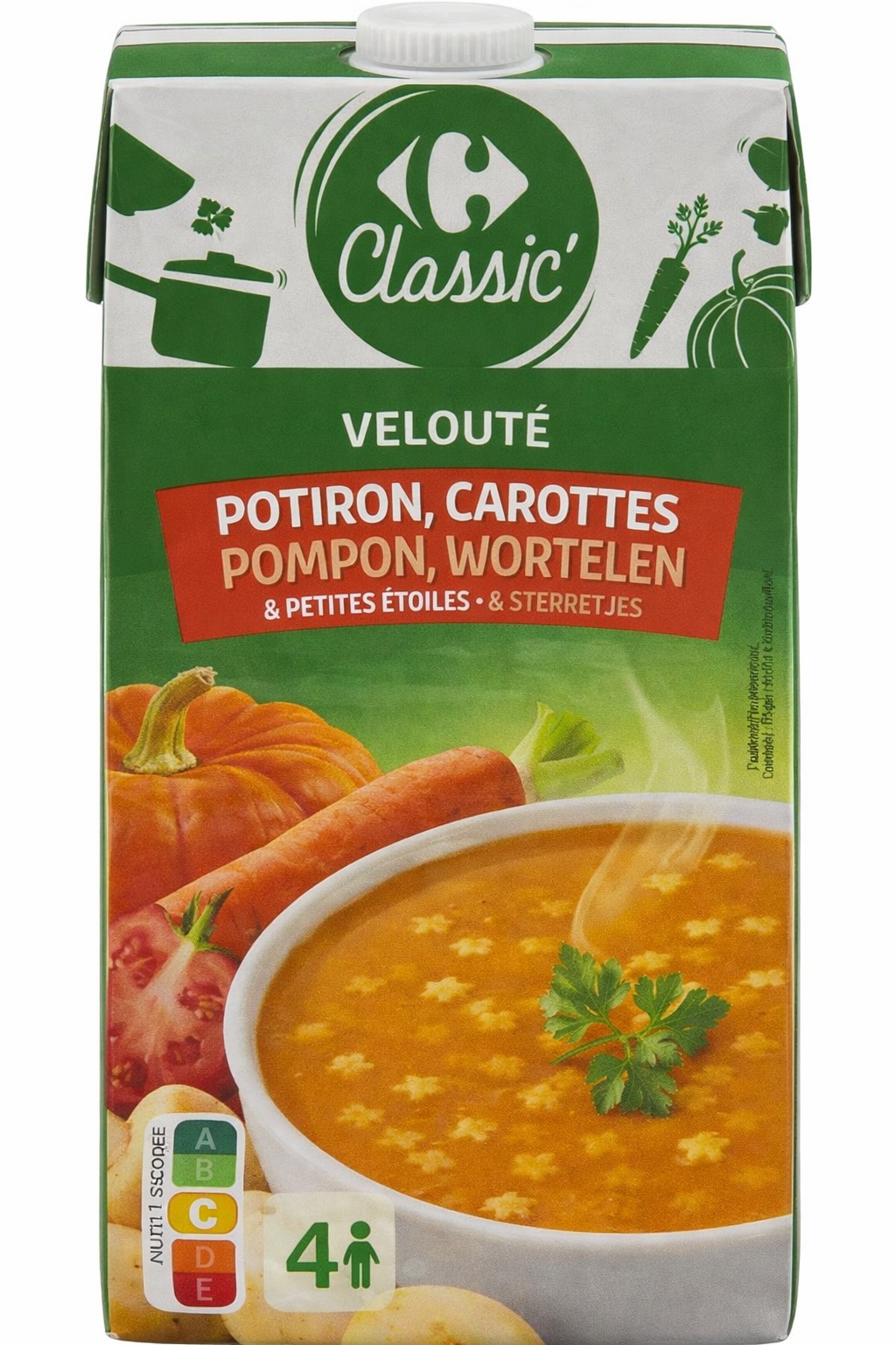 VELOUTE POTIRON CAROTTES DE 1L