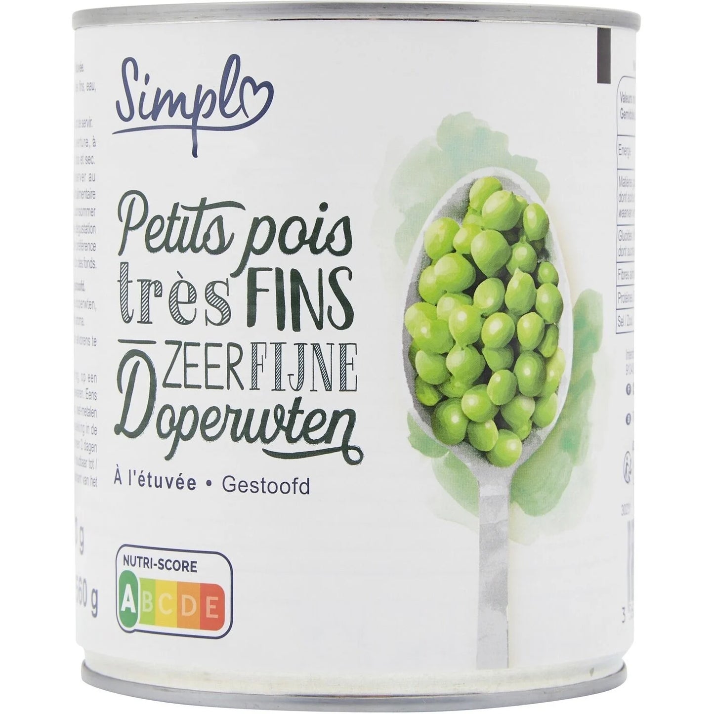 PETITS POIS TRES FINS DE 800GR