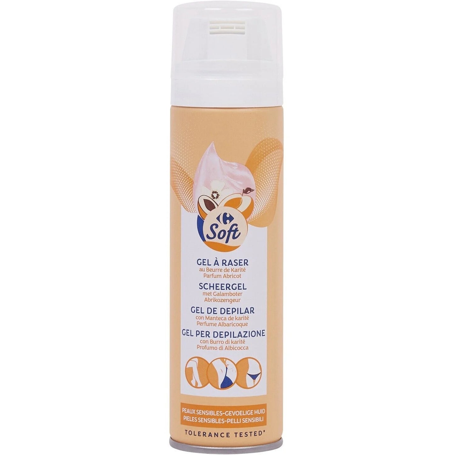 GEL A RASER BEURE DE KARITE ABRICOT DE 200ML