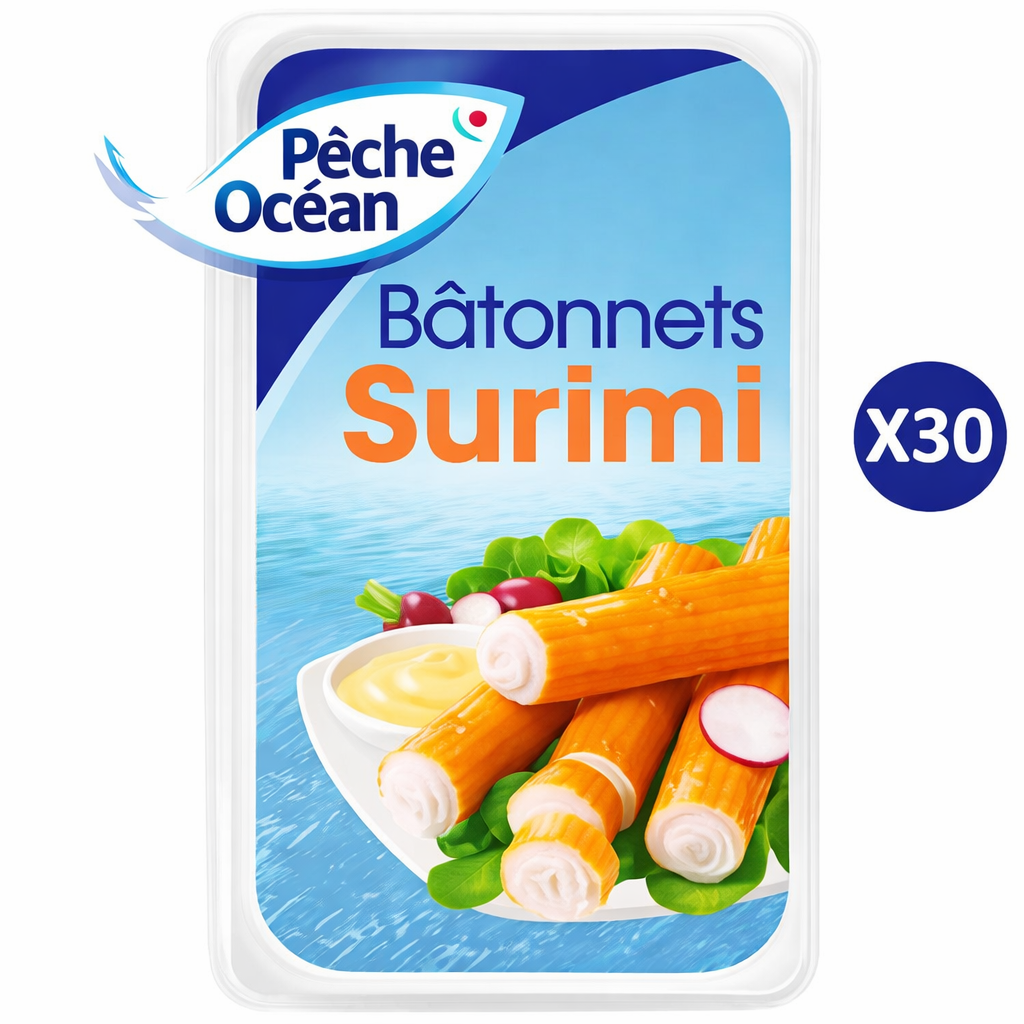 Bâtonnets Surimi Pêche Océan MSC - x30 - 500g