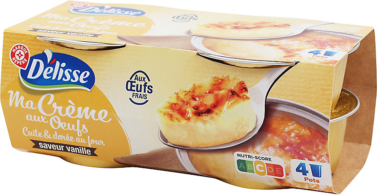 DELISSE MA CREME AUX OEUFS VANILLE DE 400GR